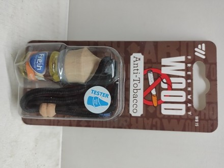Ароматизатор WOOD Blister жидкий, подвесной, флакон 5мл, Антитабак (Anti-Tobacco), FRESH WAY