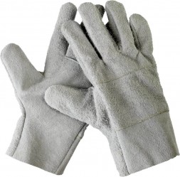 Перчатки рабочие XL кожаные из спилка, СИБИН