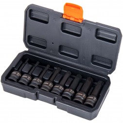 Набор головок 1/2&quot; TORX T30-T80 ударные L=78мм 8 предм., AV Steel
