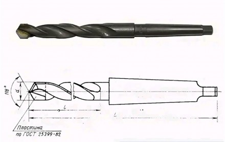 Сверло к/х 39,0 шлиф.