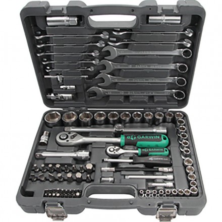 Набор ручных инструментов 1/4&quot; и 1/2&quot; 6гр.89 пред, GARWIN
