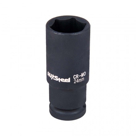 Головка ударная 1/2&quot; 6-гр. 24мм удлиненная, AV Steel
