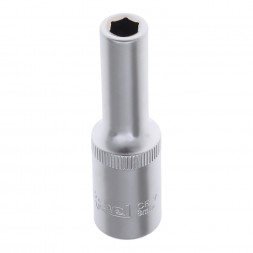 Головка торцевая 1/2&quot; 8мм 6-гранная удлиненная, AV Steel