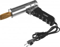 Электропаяльник с пластиковой пистолетной рукояткой 500Вт, клин, Ceramic PRO, ЗУБР